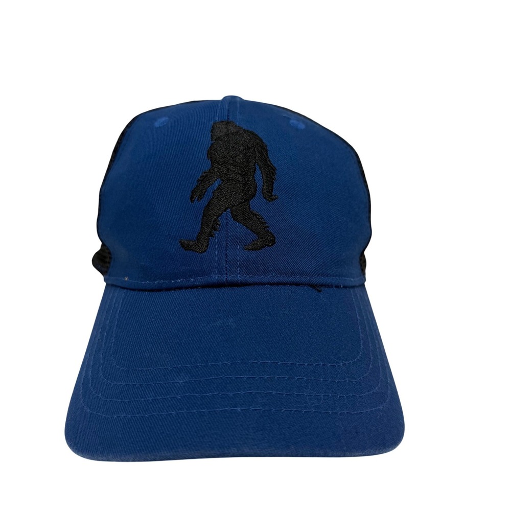 Wilcor Blue Bigfoot Sasquatch‎ Embroidered Mesh Trucker Hat Snapback Cap